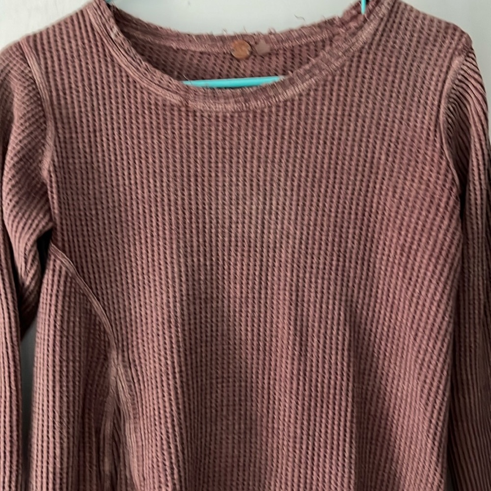 Free people Natasha thermal in medium blush color